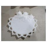 VINTAGE MILK GLASS KITTENS SERVING TRAY