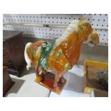 VIN DYNASTY WAR HORSE FIGURINE