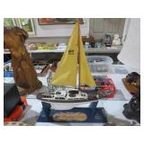 RACING SLOOP SAIL BOAT MODEL