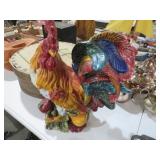CERAMIC ROOSTER STATUE