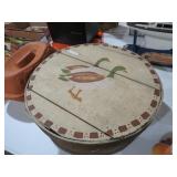 PAINTED DUCK WOODEN CHEESE BOX