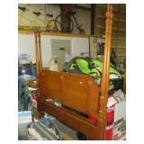 QUEEN SZ POSTER BED W/ RAILS