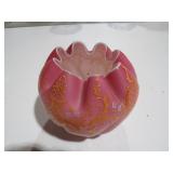 EARLY PINK SATIN GLASS VASE