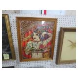 FRAMED TATTOO PARLOR SIGN ON CANVAS
