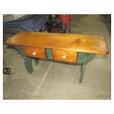 PRIMITIVE STYLE 2 DWR PINE BENCH