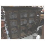 CHERRY FINISH 4DR DISPLAY CABINET