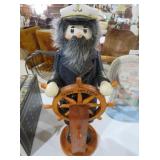 VINTAGE CAPTAIN NUTCRACKER WITH SHIP