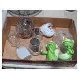 COLLECTION OF SALT AND PEPPERS, VASE, AND MISC