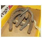 COLLECTION OF VINTAGE METAL HORSESHOES