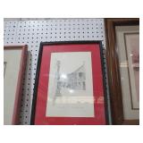 FRAMED DRAWING OF THE OLD SPANISH INN