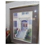 FRAMED ARTIST SIGNED WATER COLOR PRINT