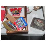 WINSTON CUP SERIES CARDS, AND LIGHTER