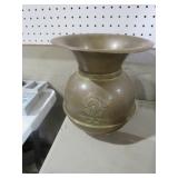 VINTAGE REDSKIN TOBACCO BRASS SPITTOON