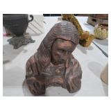 RESIN JESUS BUST STATUE