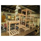 MULTI TIERED WOOD PLANTSTAND