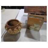 VINTAGE FRANKOMA POTTERY AND BOLSIN PLANTER
