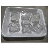 (7) VINTAGE PRESSED GLASS INDIVIDUAL SALT CELLARS