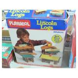PLAY SKOOL LINCOLIN LOGS WITH BOX