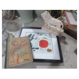 VINTAGE BABY GRASSHOPPER BOOK AND ART PRINT
