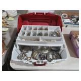 TACKLEBOX WITH ESTATE JEWELRY