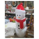 VINTAGE BLOW MOLD SNOWMAN HOLIDAY DECORATION
