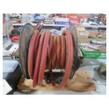 INDUSTRIAL RED RUBBER AIR HOSE ON REEL