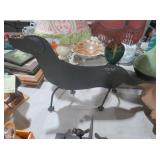 METAL DACHSHUND DOG DECORATIVE FIGURE