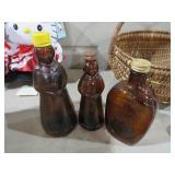 (3) VINTAGE SYRUP BOTTLES