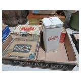 COLLECTION OF CIGAR BOXES AND ADV TINS