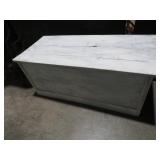 PAINTED WOOD BLANKET CHEST