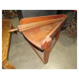 PRIMITIVE DOUGH ROLLING TABLE WITH ROLLER