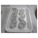 SET OF 6 VINTAGE CUT GLASS SALTS