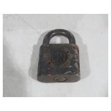 ANTIQUE SOUTHERN RAILROAD BRASS SWITCH LOCK