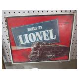 METAL BUILT BY LIONEL TRAIN ADV. SIGN