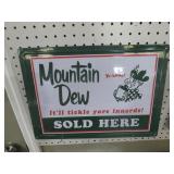 METAL MTN DEW ADV. SIGN