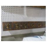 METAL WALL MOUNTED W/ HOOKS