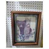 FRAMED BEAR PICTURE