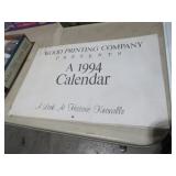 1994 WOOD PRINTING HISTORIC KNOXVILLE CALENDAR