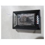 ZIPPO LIGHTER WITH WOLF DESIGN