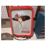 METAL COCA COLA ADV TRAY WITH STAND