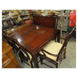 BEAUTIFUL CHERRY ORIENTAL STYLE DINING TABLE