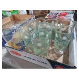 SET OF 9 CHRISTMAS THEMED DRINKING GLASSES