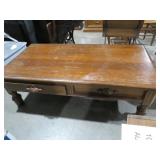 SOLID WOOD 2 DRAWER CENTER TABLE
