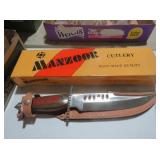 MANZOOR CUTLERY FIXED BLADE KNIFE WITH SHEATH