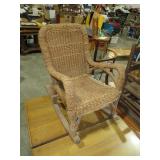EARLY WOVEN CHILDS ROCKER