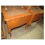 PAIR OF ONE DRAWER MCM STYLE END TABLES
