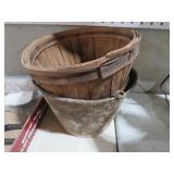 METAL BUCKET AND FRUIT BASKET