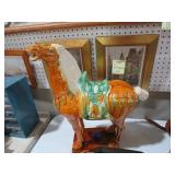 CERAMIC HORSE STATUE
