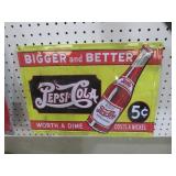 METAL PEPSI COLA  ADV. SIGN