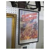 FRAMED TUNISIAN VICTORY ADV. POSTER